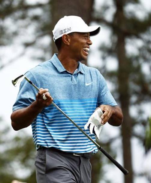 Tiger Woods scherza ad Augusta REUTERS